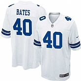 Nike Men & Women & Youth Cowboys #40 Bates White Team Color Game Jersey,baseball caps,new era cap wholesale,wholesale hats